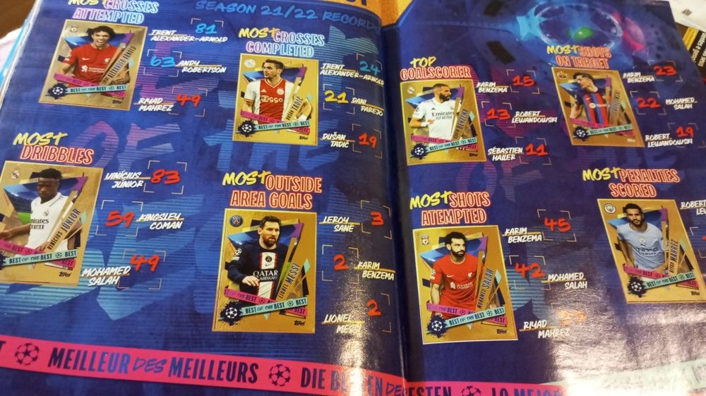 Caderneta Champions league 2022/2023