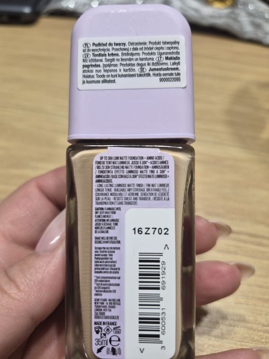 Podkład Maybelline Super Stay 30H Lumi-Matte Foundation – odcień 118.