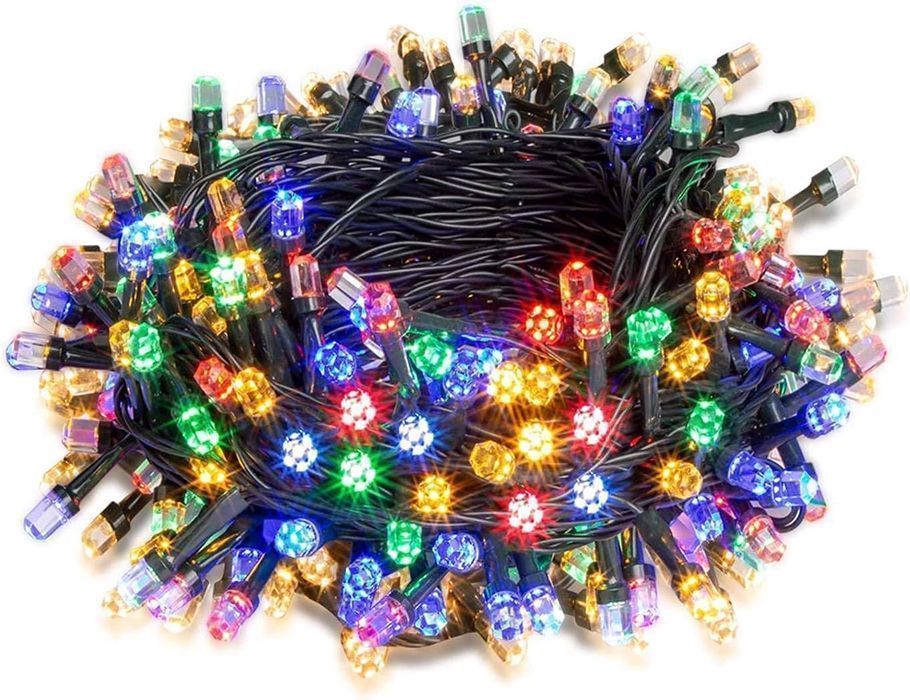 Lampki Choinkowe Łańcuch 200 LED 20m Kolorowe