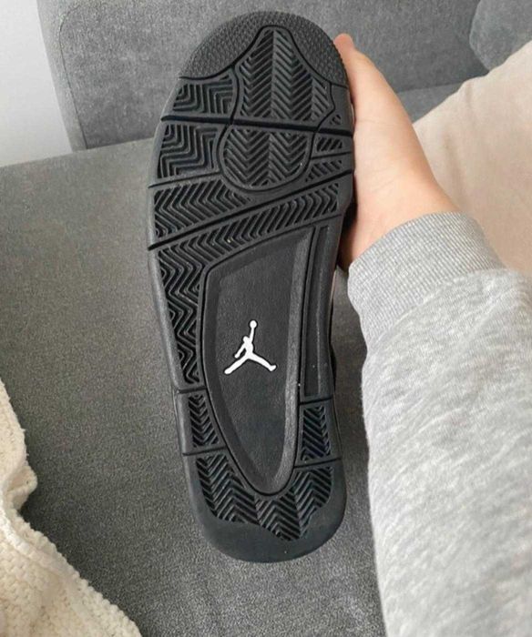 cale czarne Jordan 4 nowe meskie buty za kostkę Air jordan 4 black cat