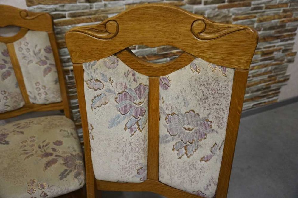 Krzesła Dębowe Komplet 4 sztuki Mega Wygodne     L-204