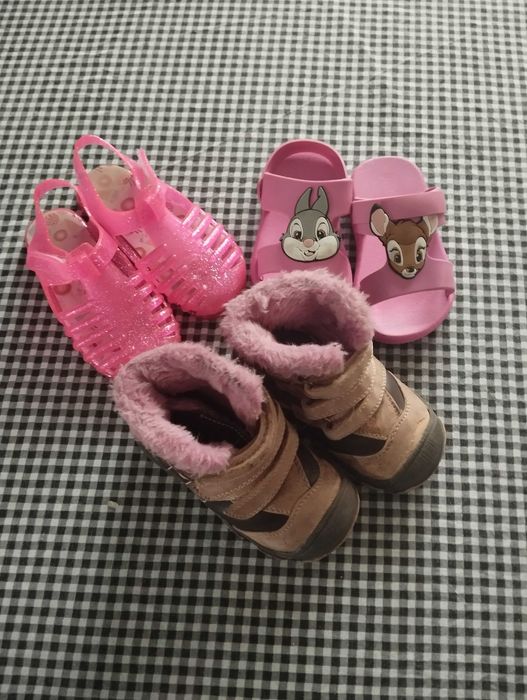 Buty zimowe 22 dziewczę lce