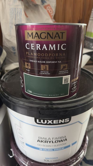 Farba nowa Magnat Ceramic 2.5L kolor C80 ciemnozielony malachit
