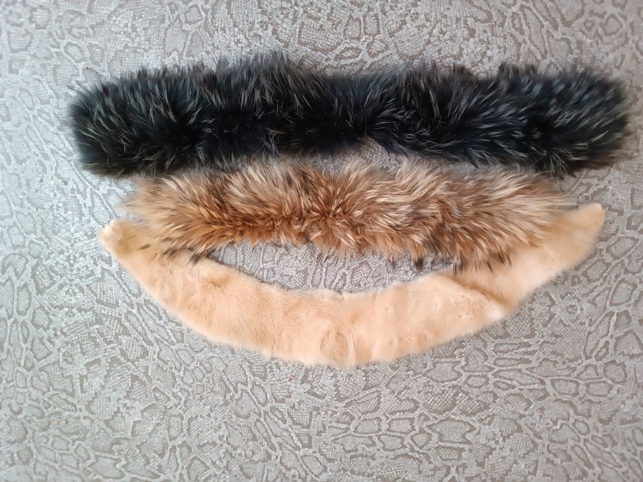 Комір з норки, чорнобурки та бобра