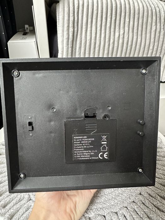 Kominek led czarny