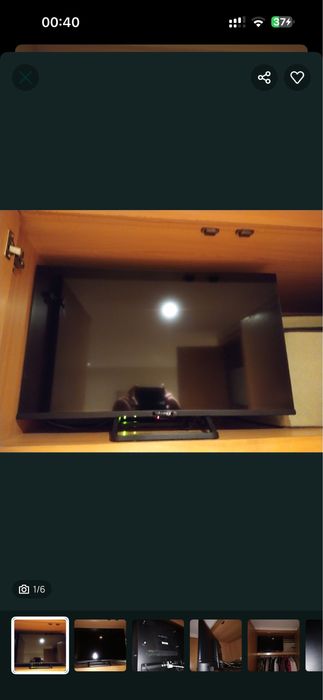 Televisão preta TDsystems nova 32”