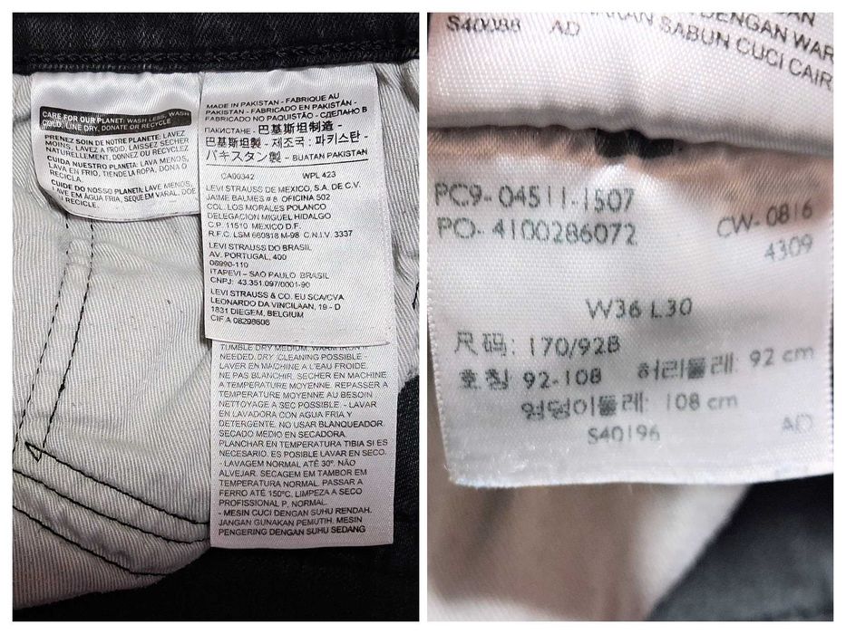 Levi's 511 Slim Fit W36 L30 04511-1507 Джинси слім крою чоловічі