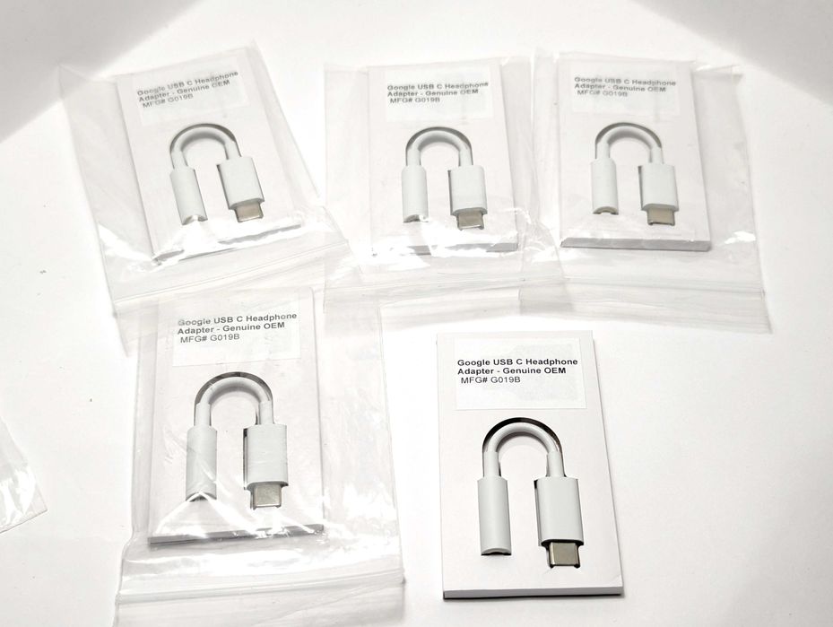 Оригінальні перехідники Google Pixel USB-C на 3.5mm
