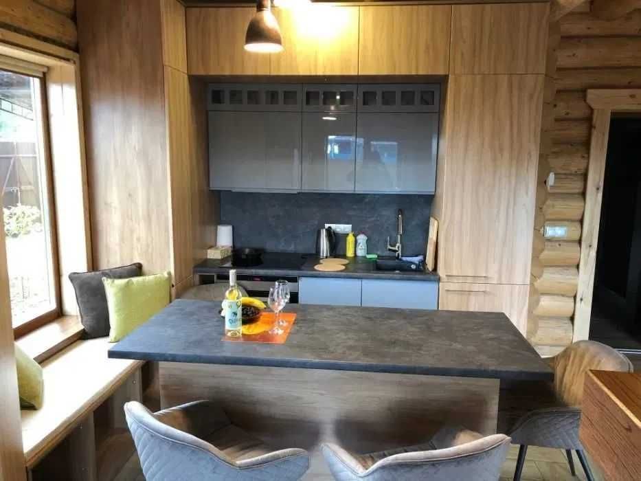 06 Будинок сруб басейн чан баня пляж рибалка на березі Десни Новосілки