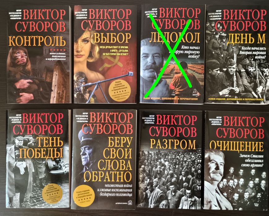 Бібліотека книг В. Суворова (В. Резуна)