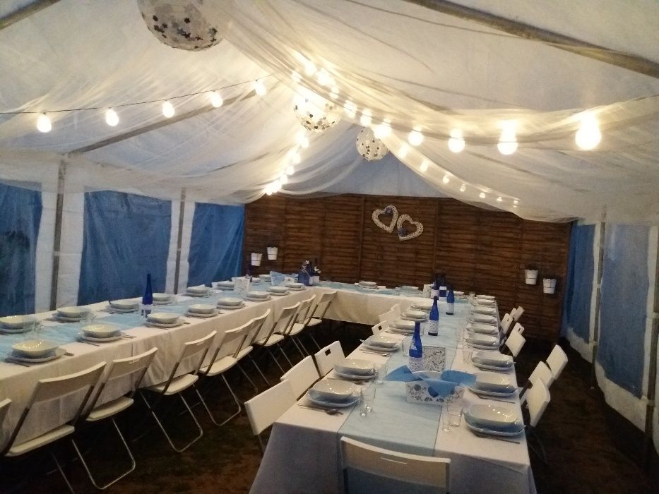 Namioty Wypożyczalnia wynajem namiotów zastawy stołowej