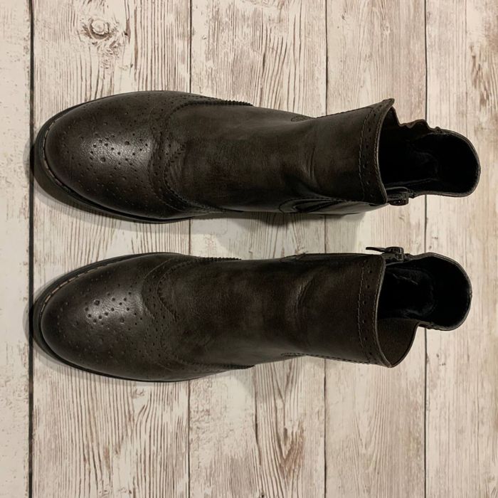 Ботинки челси броги Rieker Brogue Leather Casual Chelsea Zip Boots