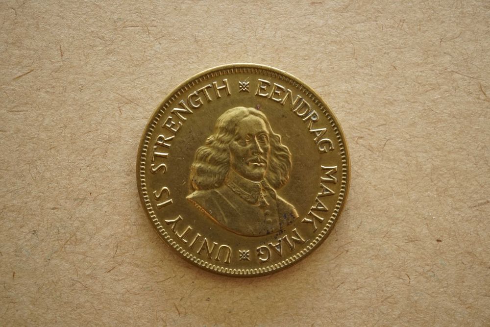 Lote 3 Moedas África do Sul 1 centavo 1961, 1 e 1/2 centavos 1962
