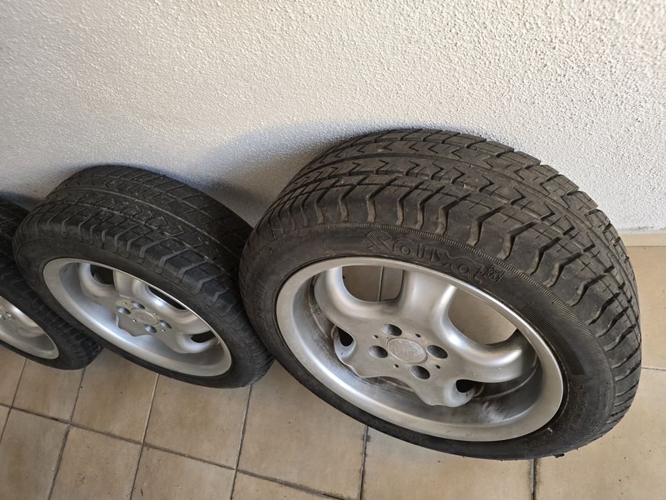 4 Jantes 15' com pneus furação 4x