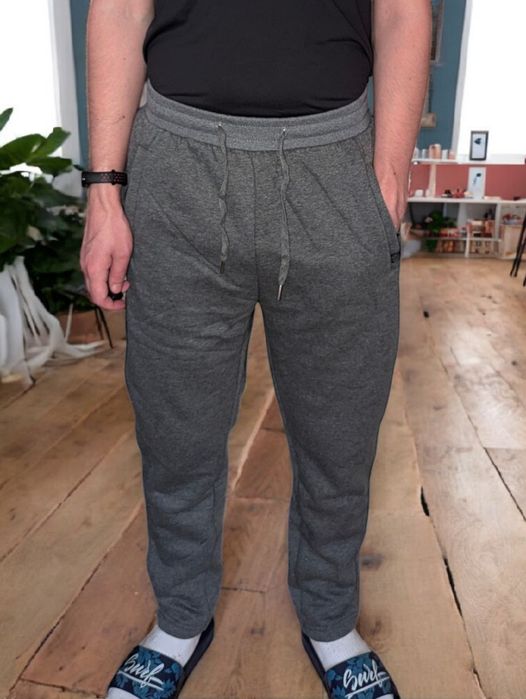 Spodnie dresowe męskie zimowe, ciepłe r. L