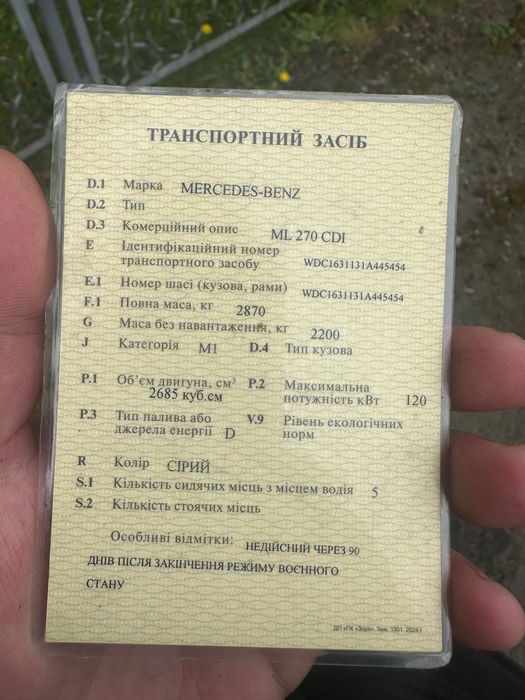 Mercedes Ml 270 w163