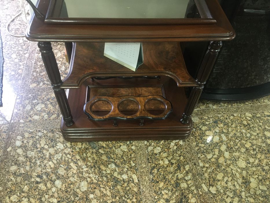 Mini-bar Carrinho em madeira maciça