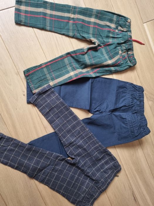 Eleganckie chinosy roz 98 bawelniane