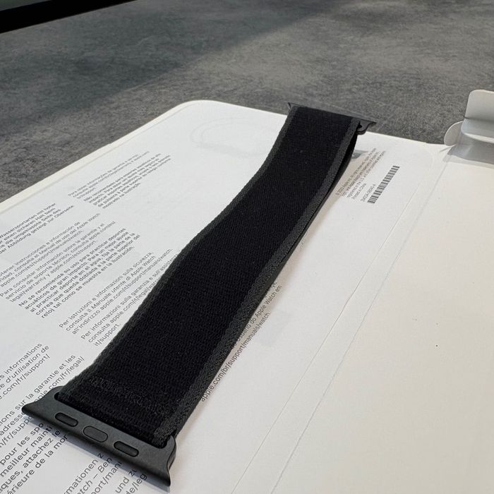 Oryginalny pasek Apple Watch Ultra 1 2 3 Black Titanium Trail Loop M/L