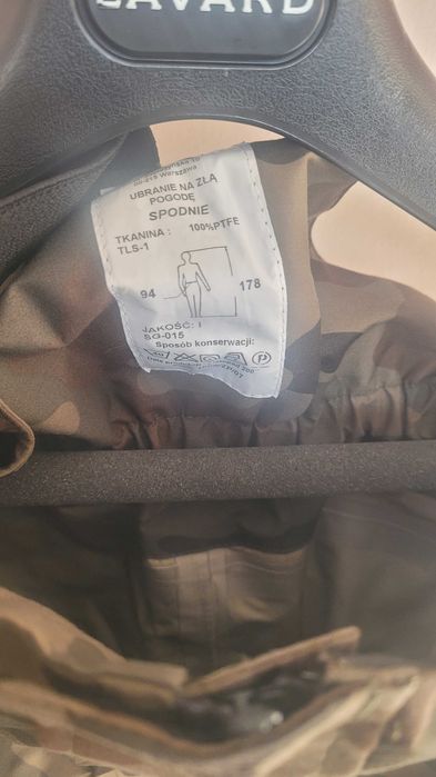 Ubranie na złą pogodę Arlen 178cm sg-15 kurtka, podpinka, spodnie