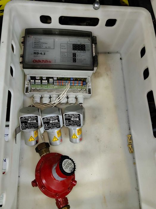 System bezpieczeństwa gazu Gazex MD-4.Z, detektory DEX/4F, reduktor