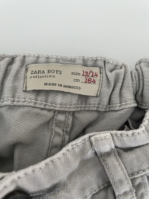 Calções cinzentos rapaz 13/14 anos Zara Kids