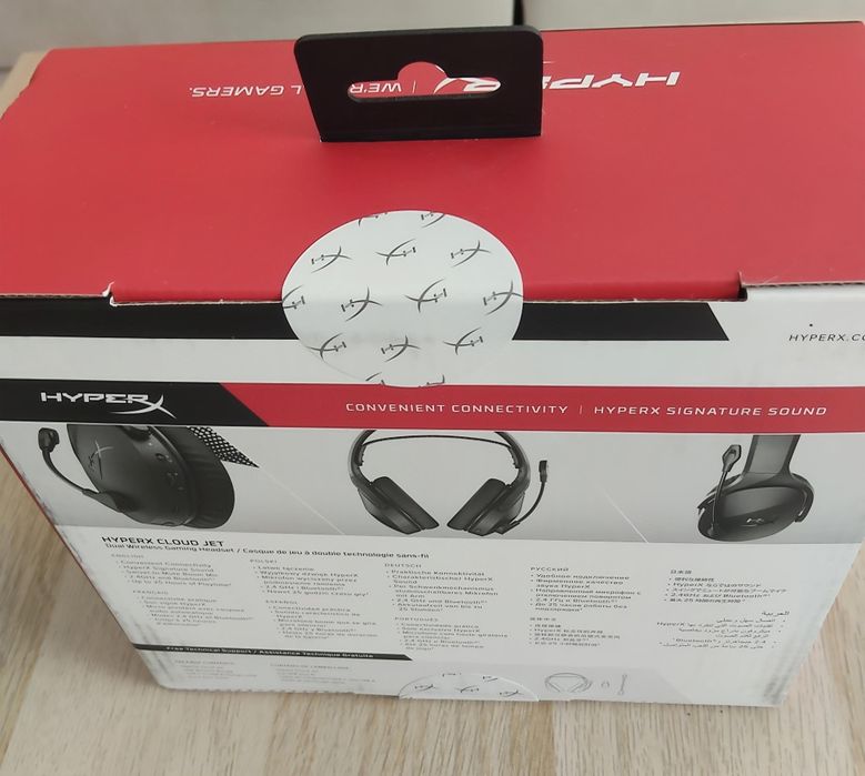 Auscultadores Headset Gaming HyperX Cloud Jet Dual Wireless (Novo / Selado)