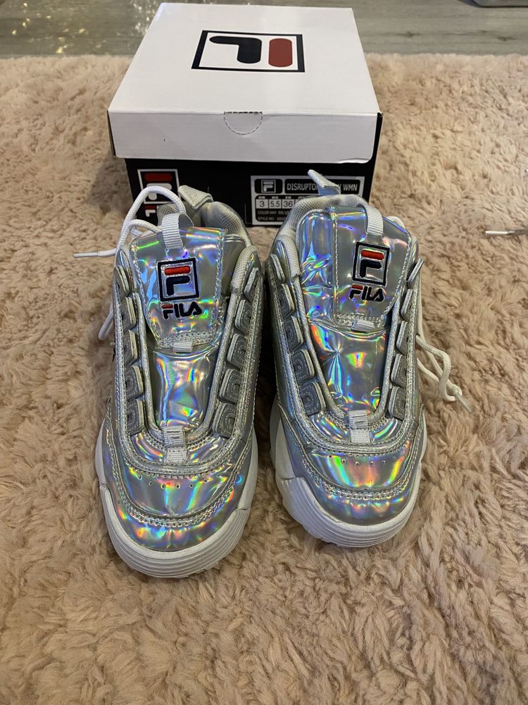 Fila Disruptor holo silver 36 Oryginalne Skawina OLX.pl