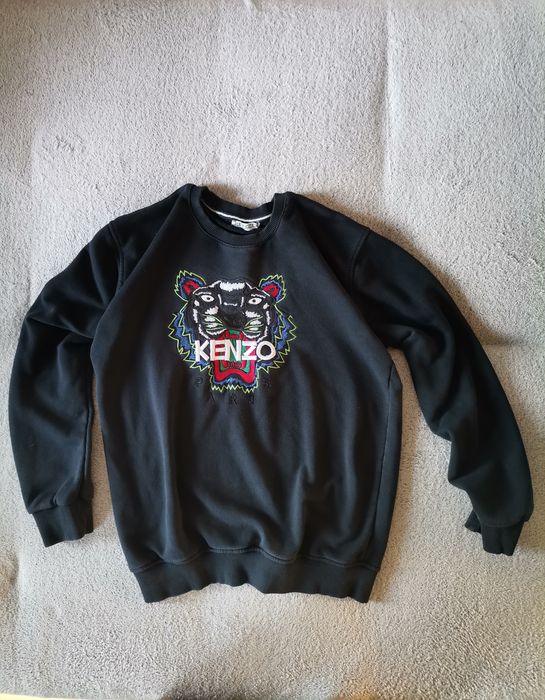 Bluza Sweatshirt Kenzo Paris Big Logo Hoodie Sweater Tiger L Oversized