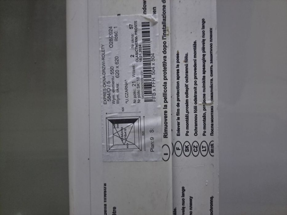 Okno uchylne rozwarte