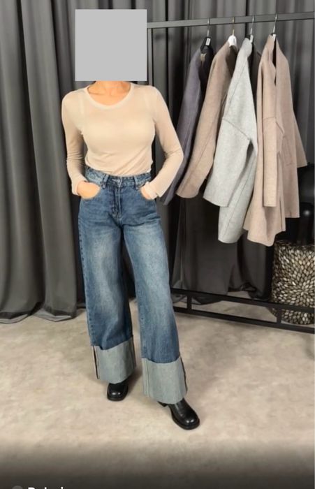 Spodnie z wysokim stanem