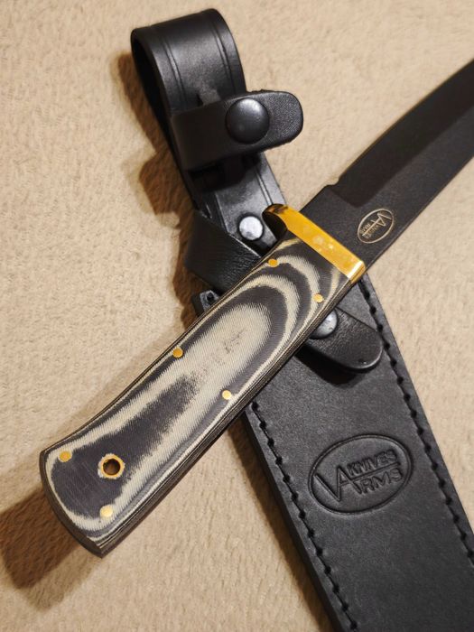 Bagnet, nóż tanto 49/ Stal 1095/Mosiądz