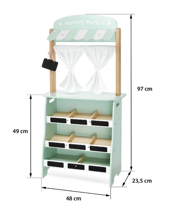 drewniany sklep Dla dzieci stragan i teatr Zabawka Drewniana