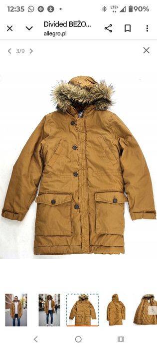 Kurtka zimowa bardzo ciepła