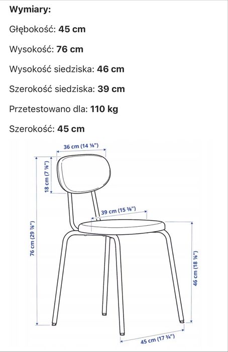 Ikea Ostano Krzeslo