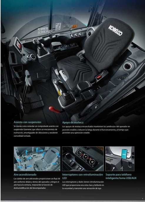 Giratória rastos Kobelco 9 toneladas nova pagamento (3 anos sem juros)