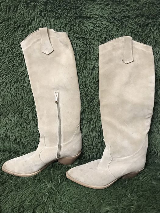 Казаки чоботи зимові світлобежеві