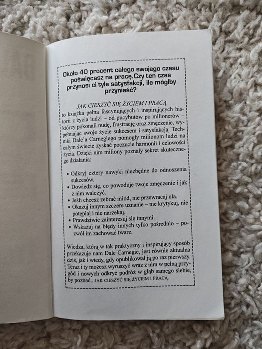 Jak cieszyć się życiem i pracą - Dale Carnegie - unikat