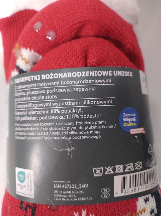 Skarpety świąteczne r 35-38 unisex