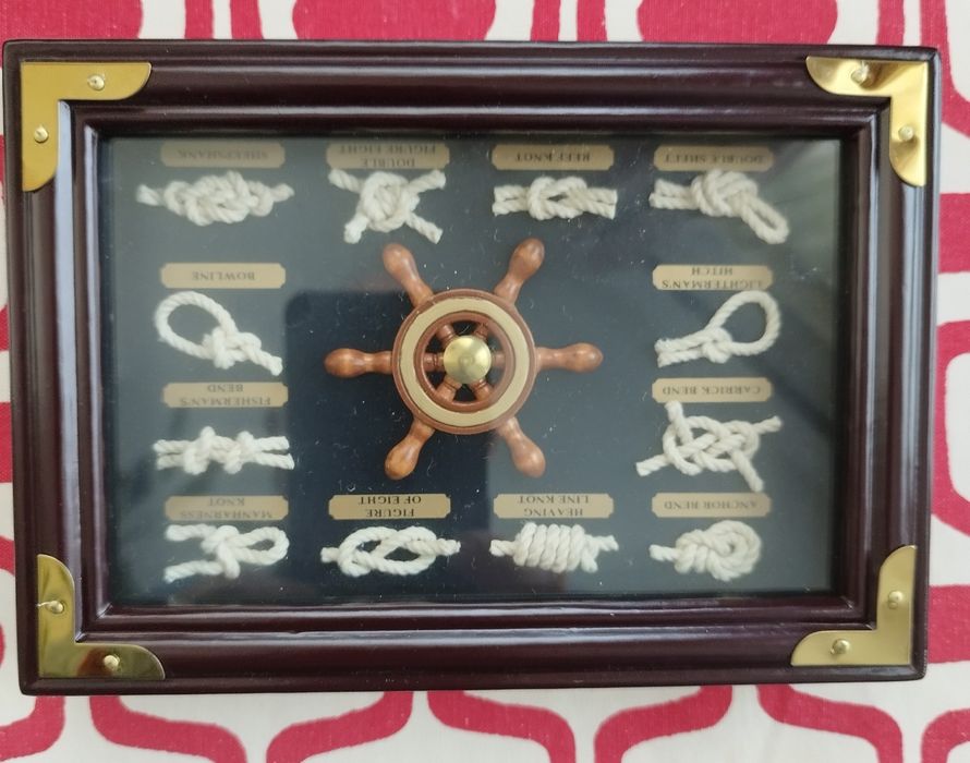 Quadro (pequeno) de nós maritimos - Tema náutico