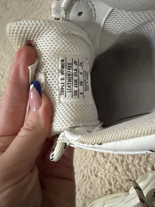 Balenciaga Triple S Allover Logo białe r. 39