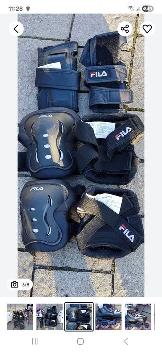 Rolki ochraniacze FILA + kask