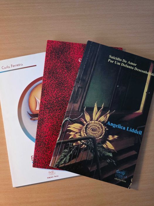 3 livros de poesia das Edições Tema