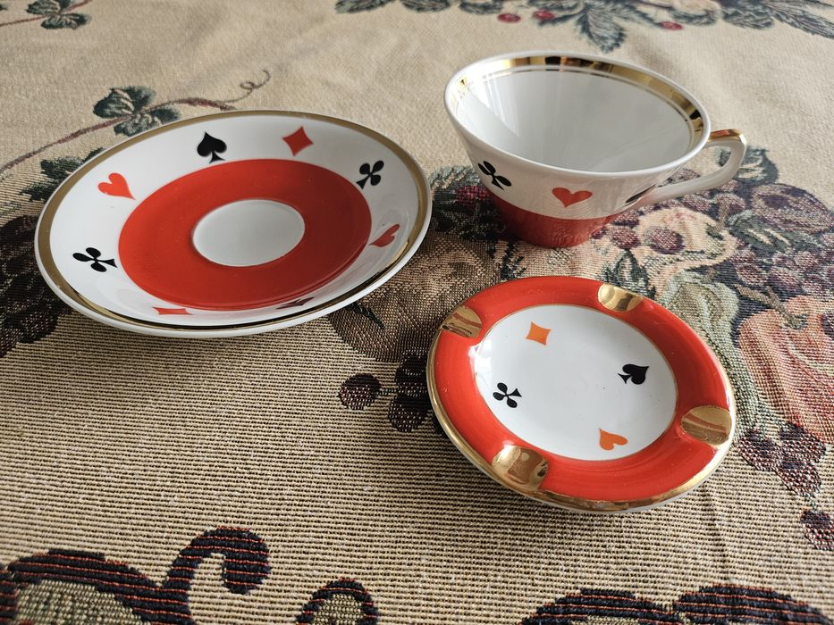 Komplet porcelanowy brydżowy Chodzież