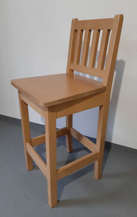 hoker H11 drewniane krzesła barowe hokery kuchenne dąb lancelot 60cm