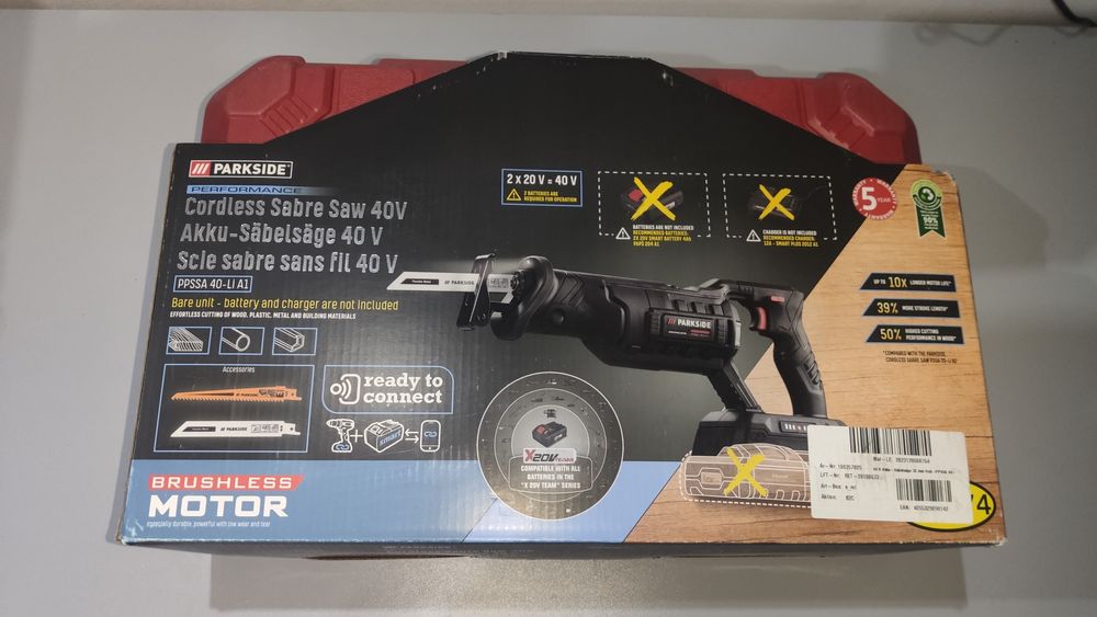 Parkside Performance piła szablasta PPSSA 40-LI A1 Nowy Nowa Mocna