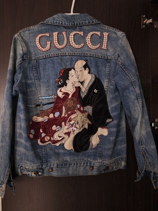 Джинсовая рубашка " Gucci"
