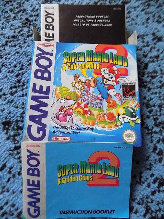Super Mario Land 2 box Nintendo Game Boy, GB Color-GBC, Advance GBA SP