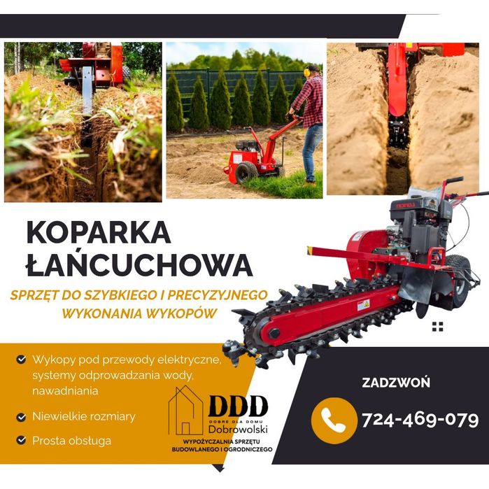 Koparka łańcuchowa na wynajem
