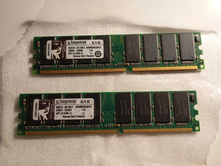 2 Kingston RAM Modules, 512 MB445166290060584960